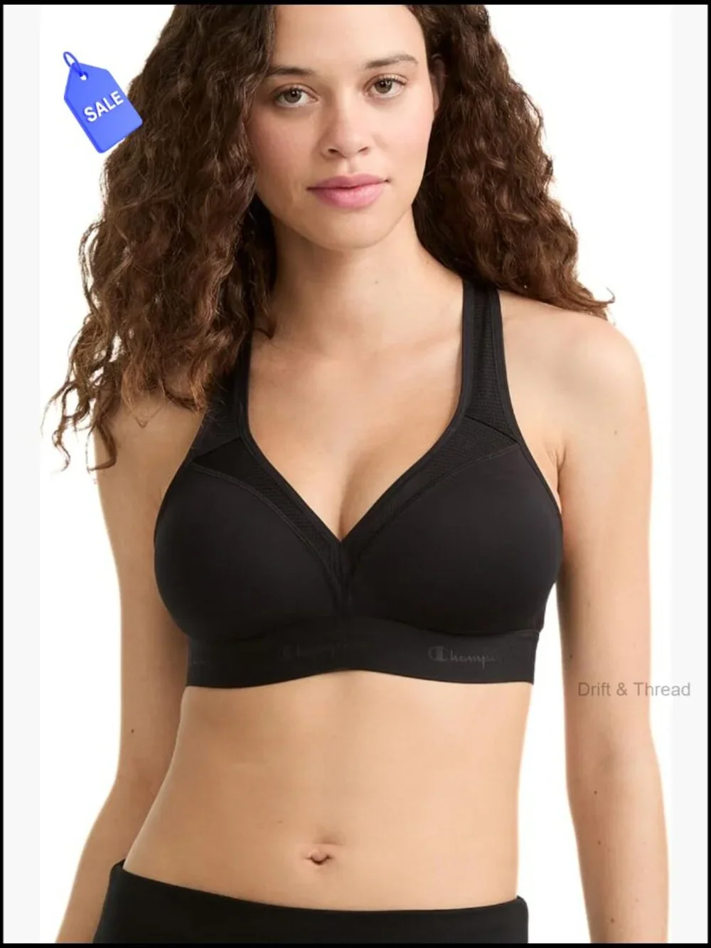 Moderate Support Racerback Sports Bra with Molded Cups Moisture Wicking